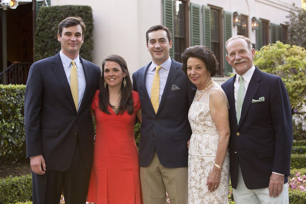 Matt and Lacey Goossen, from left, Jay Goossen and Kathy and Marty Goossen at the Bayou Bend Garden Party March 2015