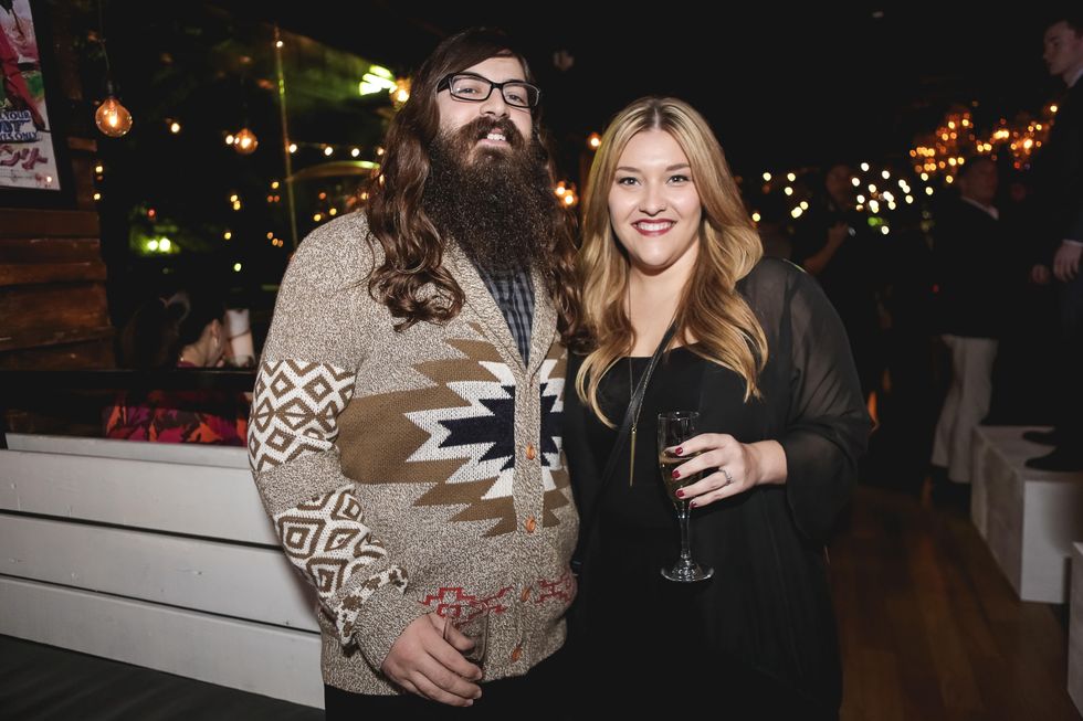 Matt and Sara Broussard at the Page Parkes & Ruggles Black Holiday Soiree December 2014
