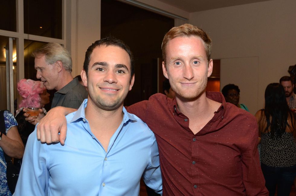 Matt Blakeslee, left, and Justin Ploof at the Rienzi Punch Party October 2014