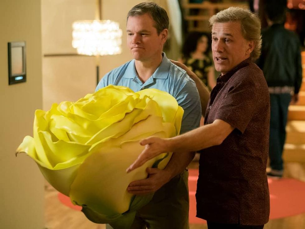 Matt Damon and Christoph Waltz in Downsizing