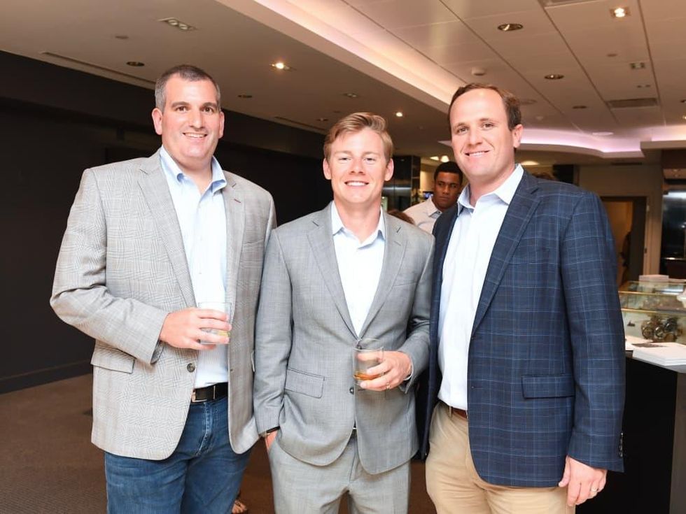 Matt Hibbets, Austin Alvis, Scott Thelander Guy\u2019s Night Out party at IW Marks Jewelers