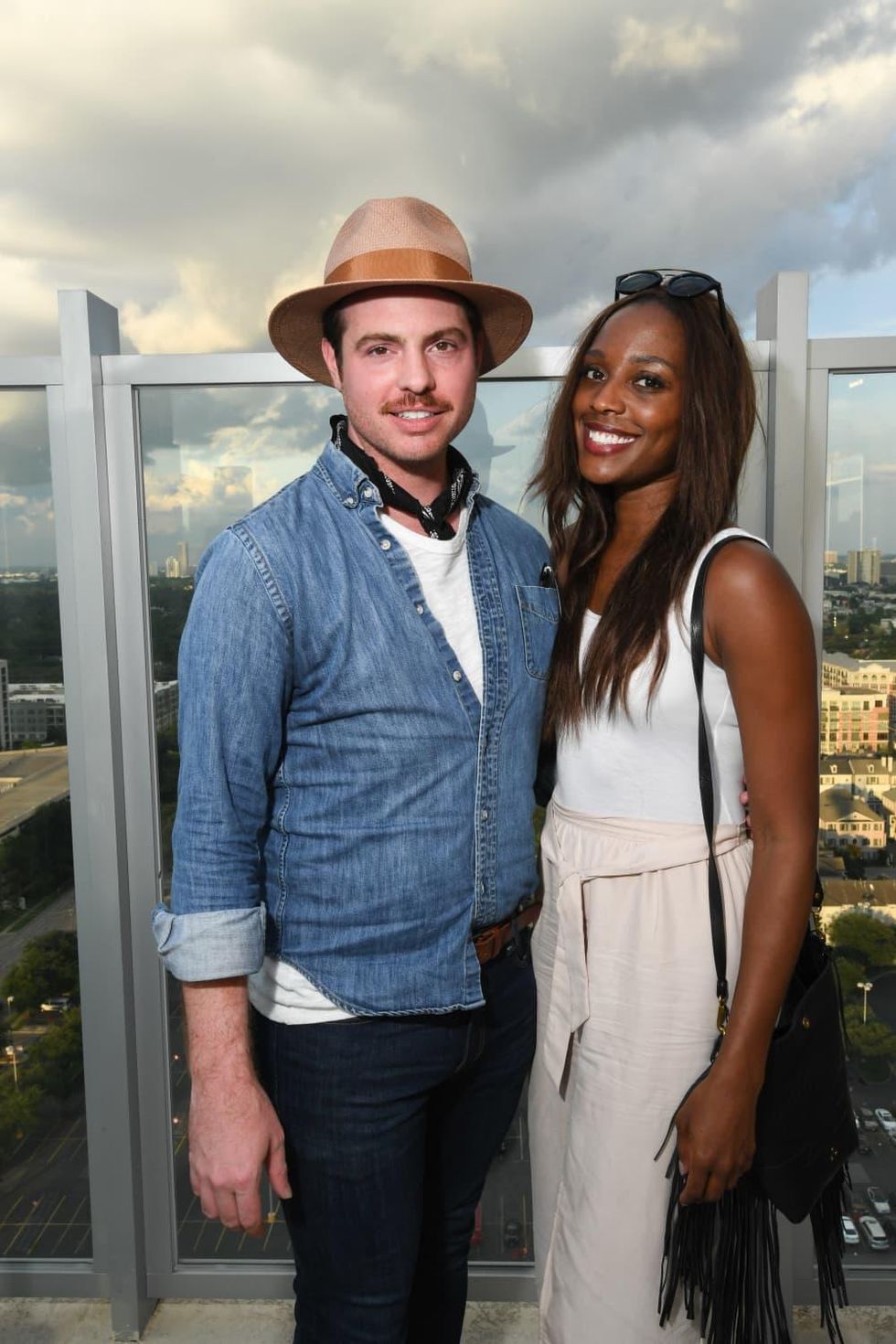 Matt Johns, Alecia Harris at Sabores chef party