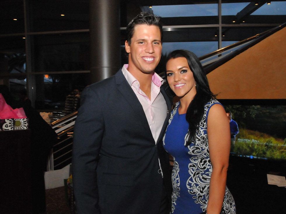 Matt Schaub's foundation dinner April 2013 Brian Cushing, Megan Cushing