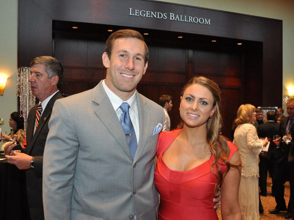 Matt Schaub's foundation dinner April 2013 Owen Daniels, Angela Mecca
