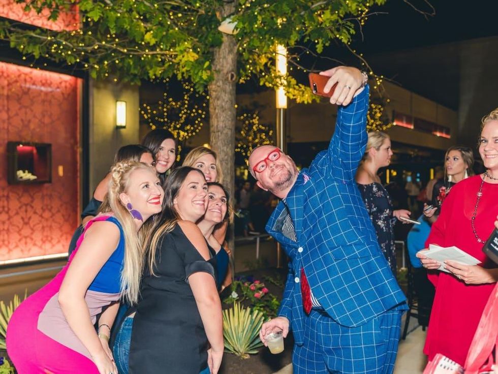 matt swinney takes a selfie at Fashion X Houston