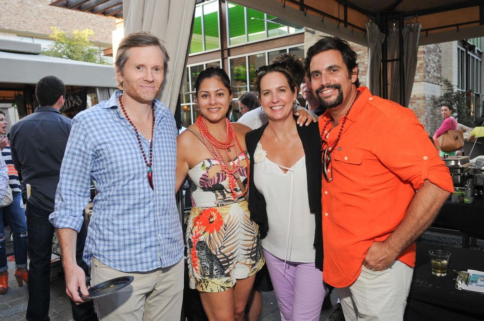 Matt White, from left, Katherine Ross and Tina and Sam Governale at the Curry Crawl May 2014