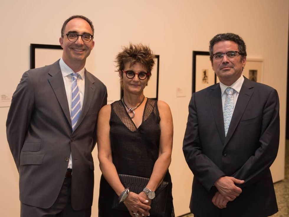 Matthew Affron, Mari Carmen Ramirez, Renato Gonzalez Fernandez at MFAH Mexican Modernism dinner