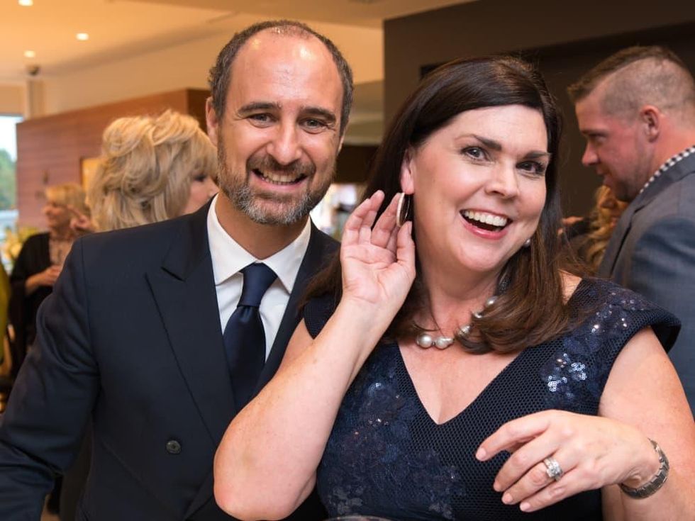 Mattia Cielo and Lesha Elsenbrook at IW Marks Jewelers