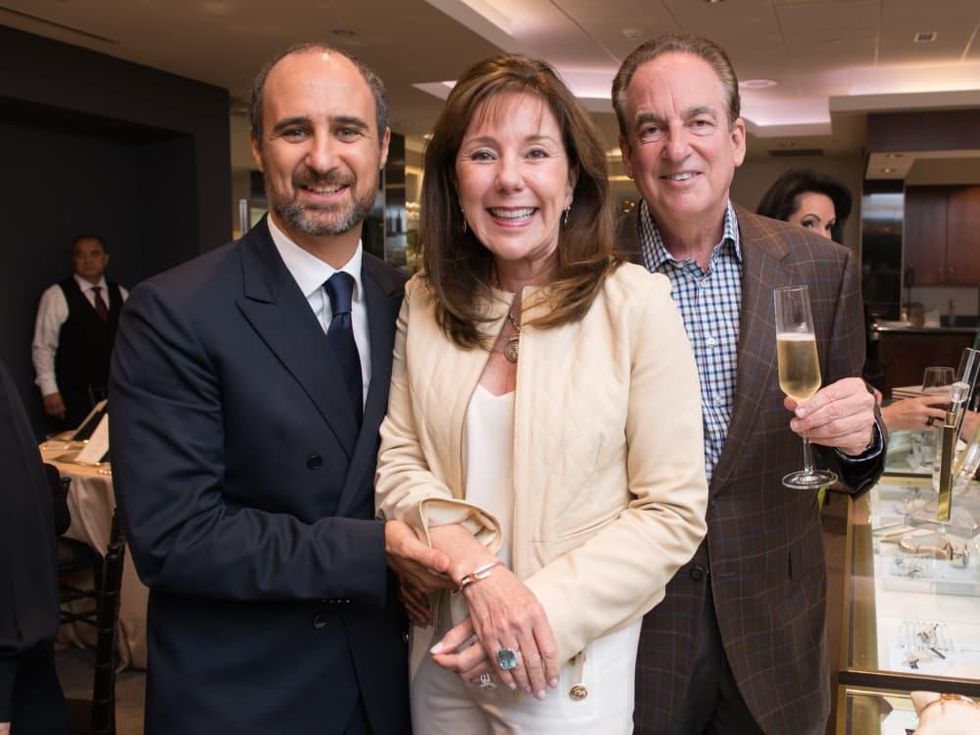 Mattia Cielo, Elizabeth and Alan Stein at IW Marks Jewelers
