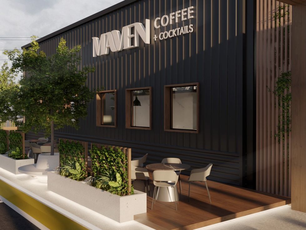 Maven Coffee Cocktails Sawyer Yards rendering