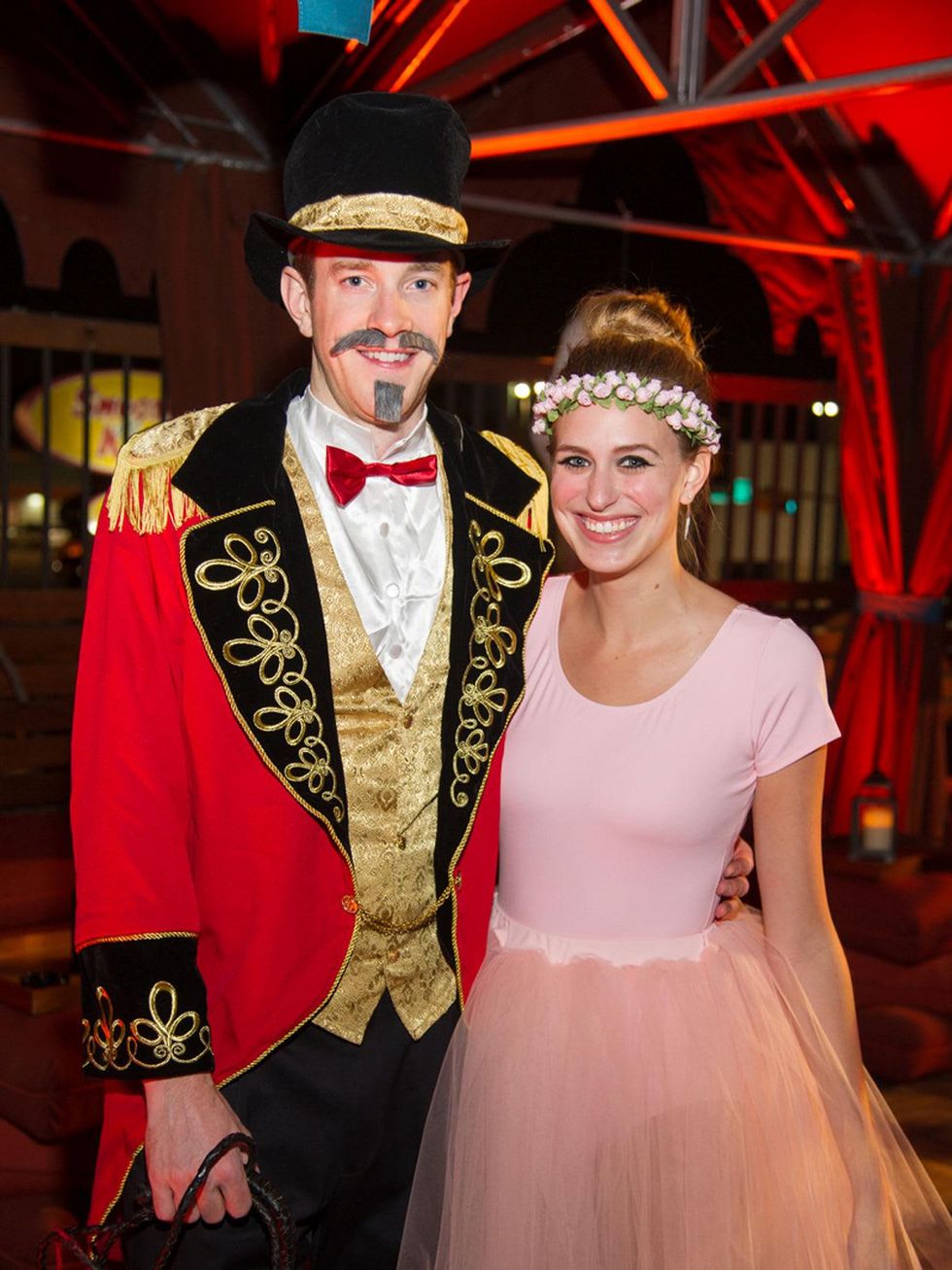 Max Barrett and Lauren Baughman at the St. Luke's PULSE Saints & Sinners Halloween party October 2013 THIS