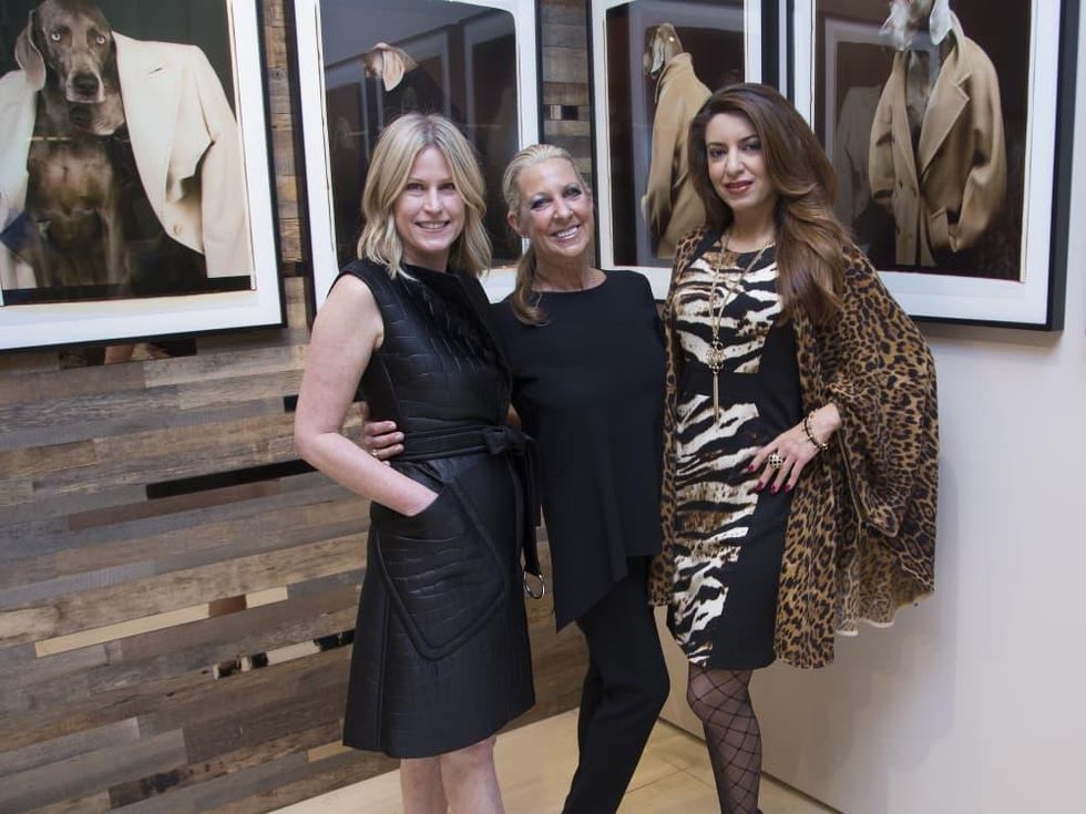 Max Mara William Wegman event Kelly Kavaler, Lora Chivers and Parissa Mohajer