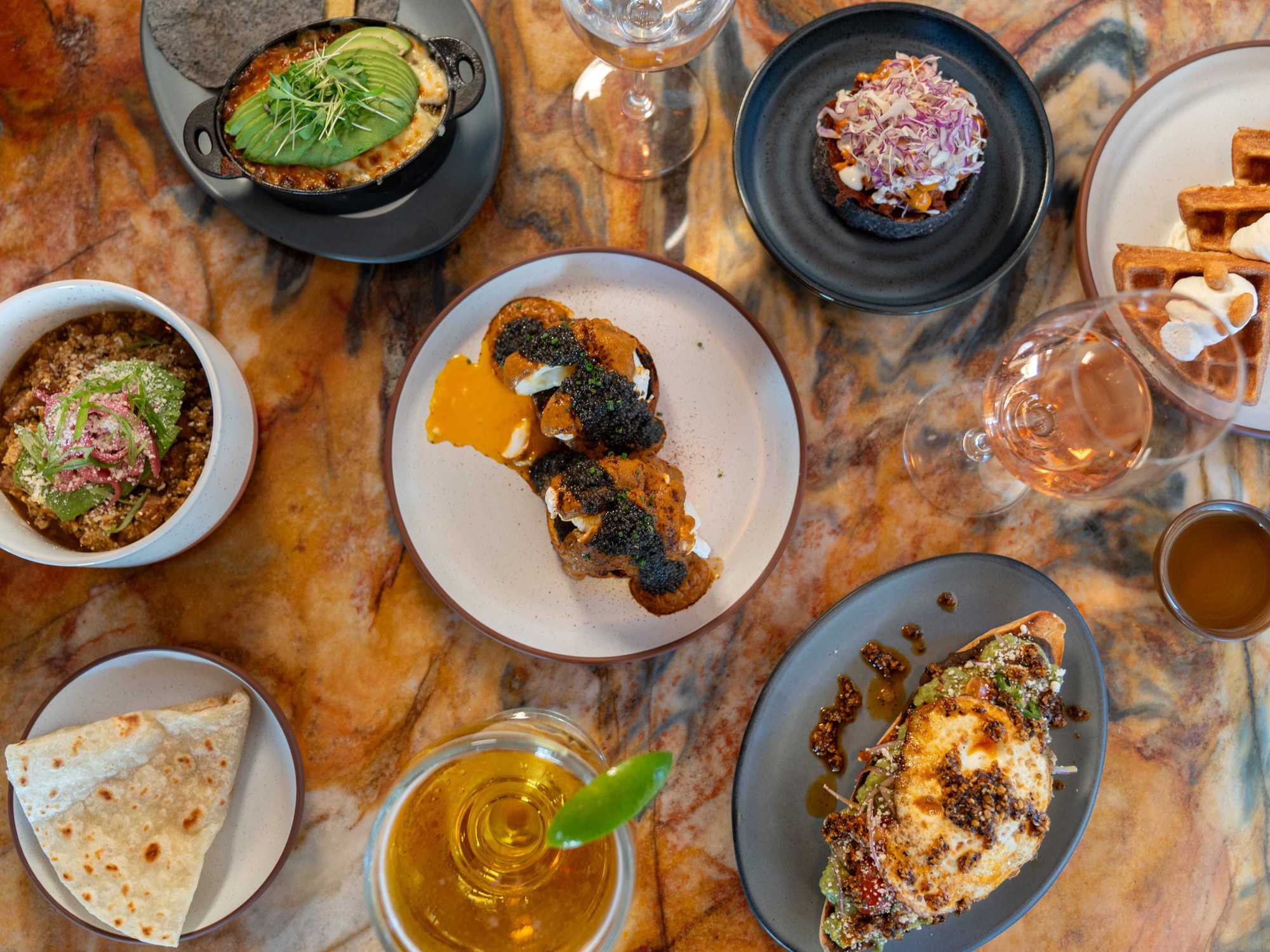 Maximo restaurant brunch spread