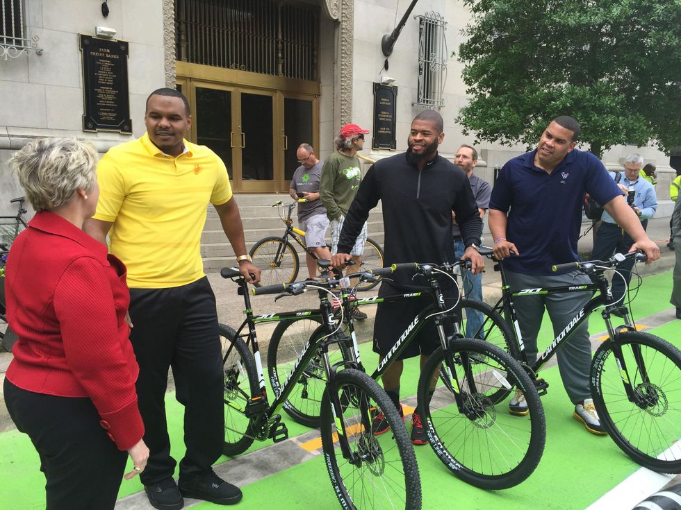Biking through downtown Houston just got easier thanks to new protected