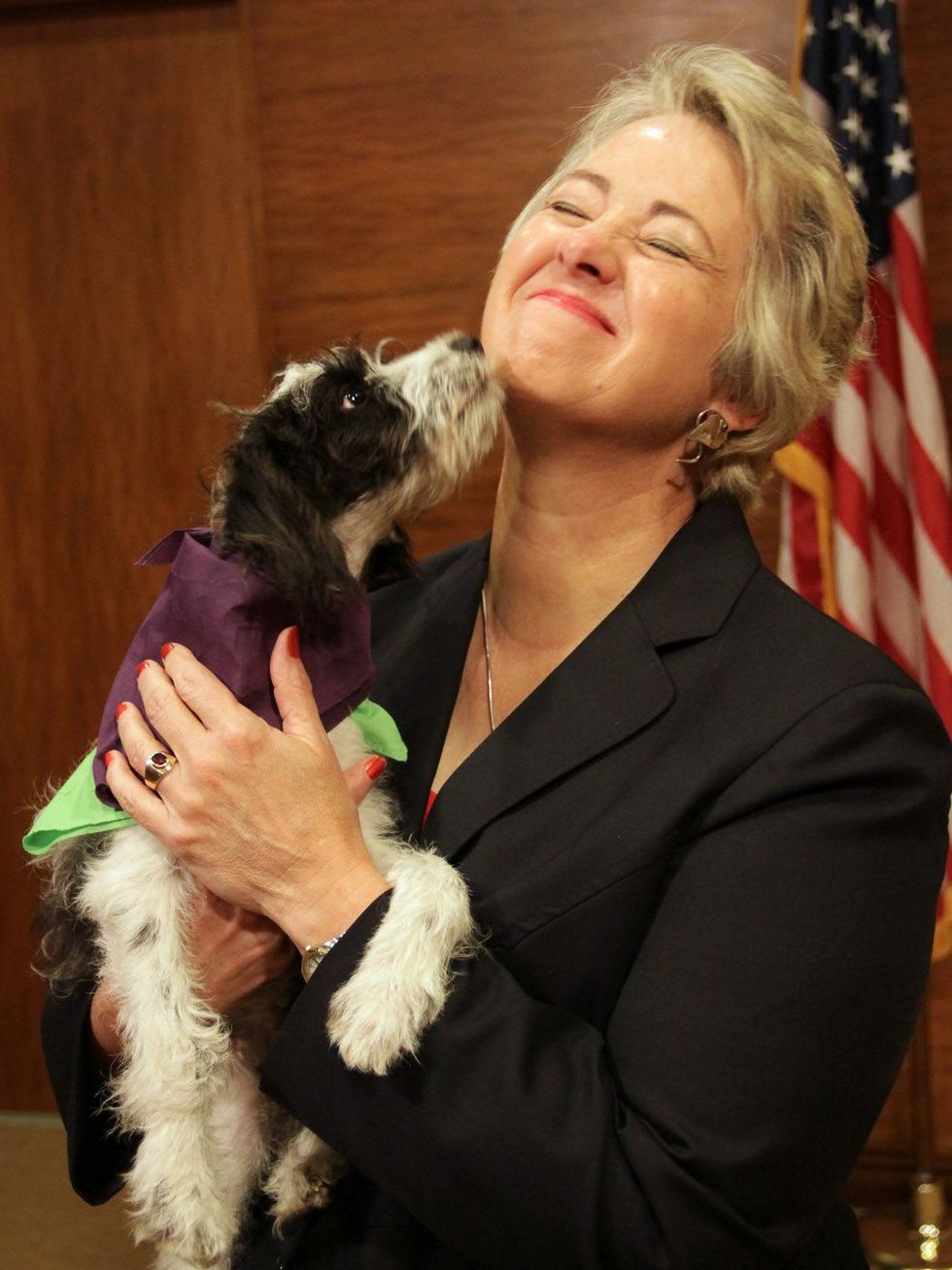 Mayor Annise Parker, Jax, adopted dog, BARC