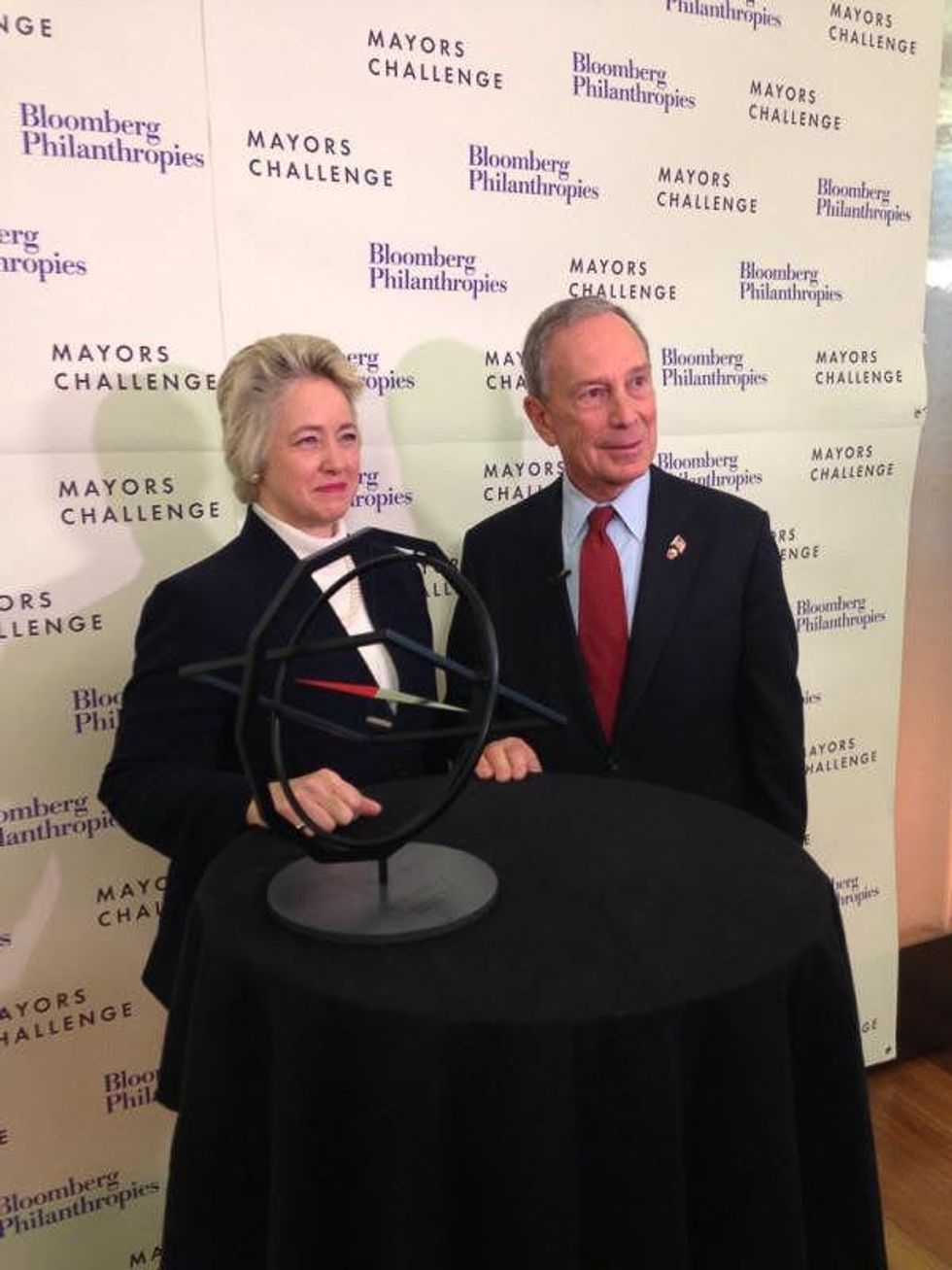 Mayor Annise Parker, Mike Bloomberg