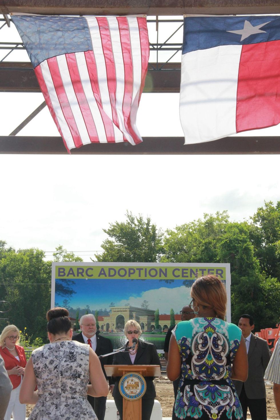 Mayor Parker joined BARC Animal Shelter and Adoptions