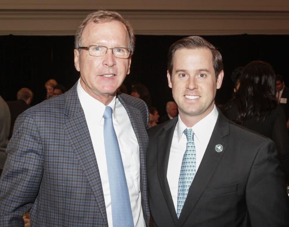 Mayor's Literacy breakfast 5/16 Neil Bush, Chris Brown