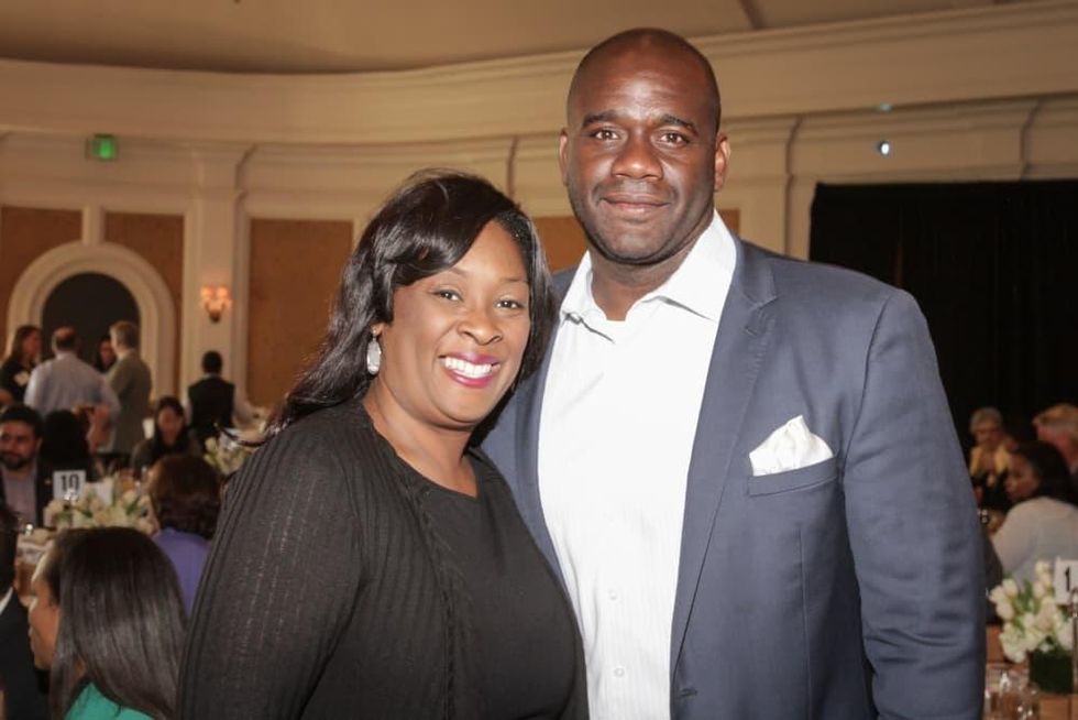 Mayor's Literacy breakfast 5/16 Yolanda Green, Jerry Davis