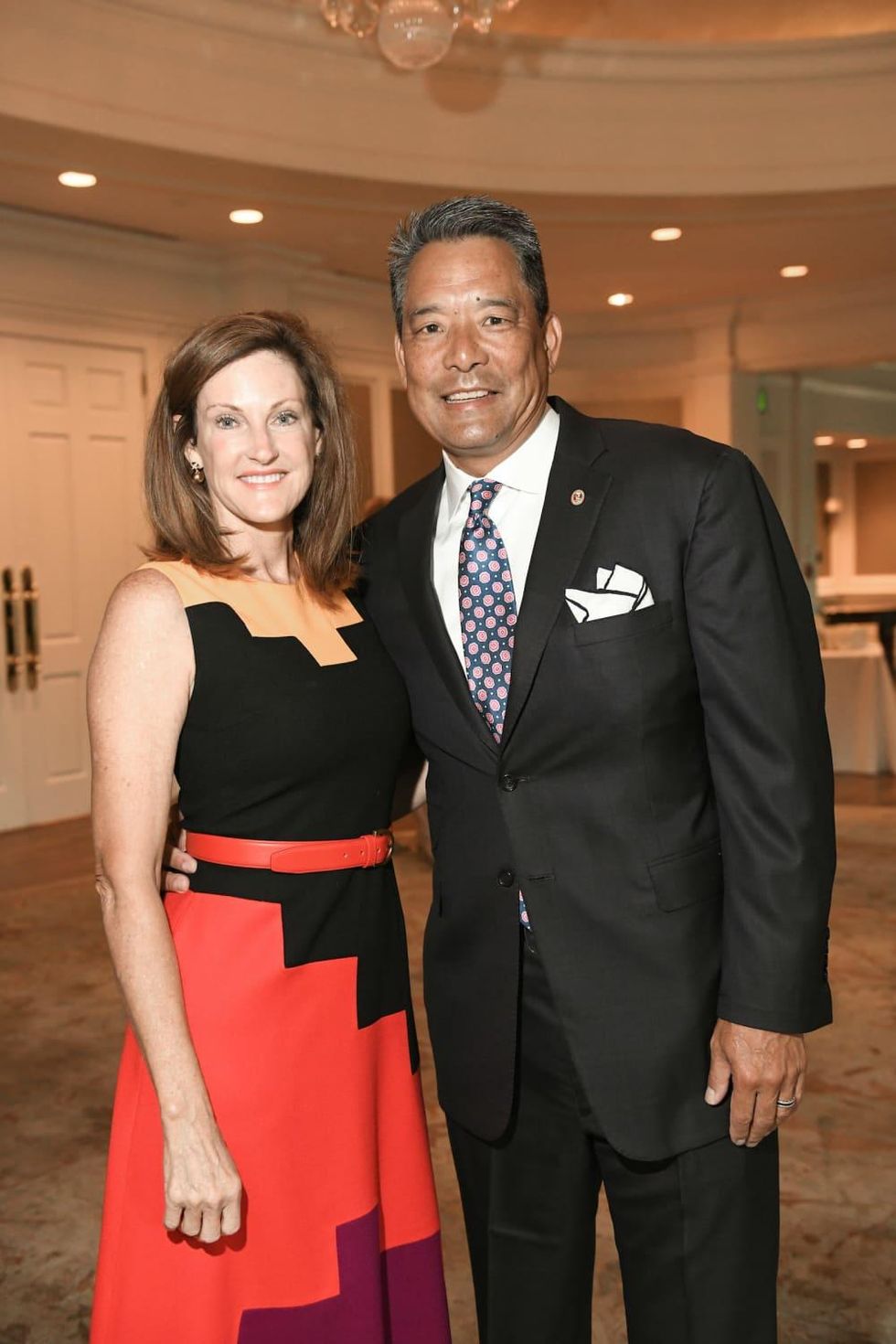 Mayor's Literacy Breakfast Stephanie and Frank Tsuru