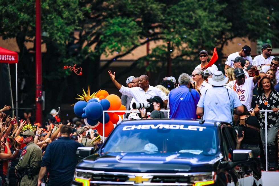Mayor Sylvester Turner Houston Astros World Series downtown parade 2022
