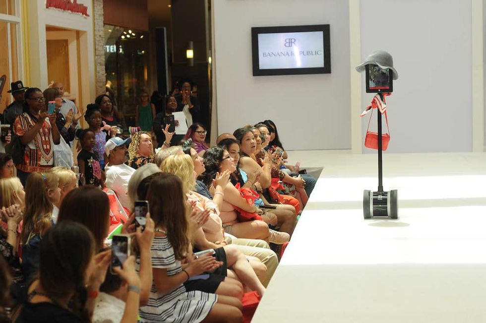 MD Anderson fashion show Kaylyn White robot