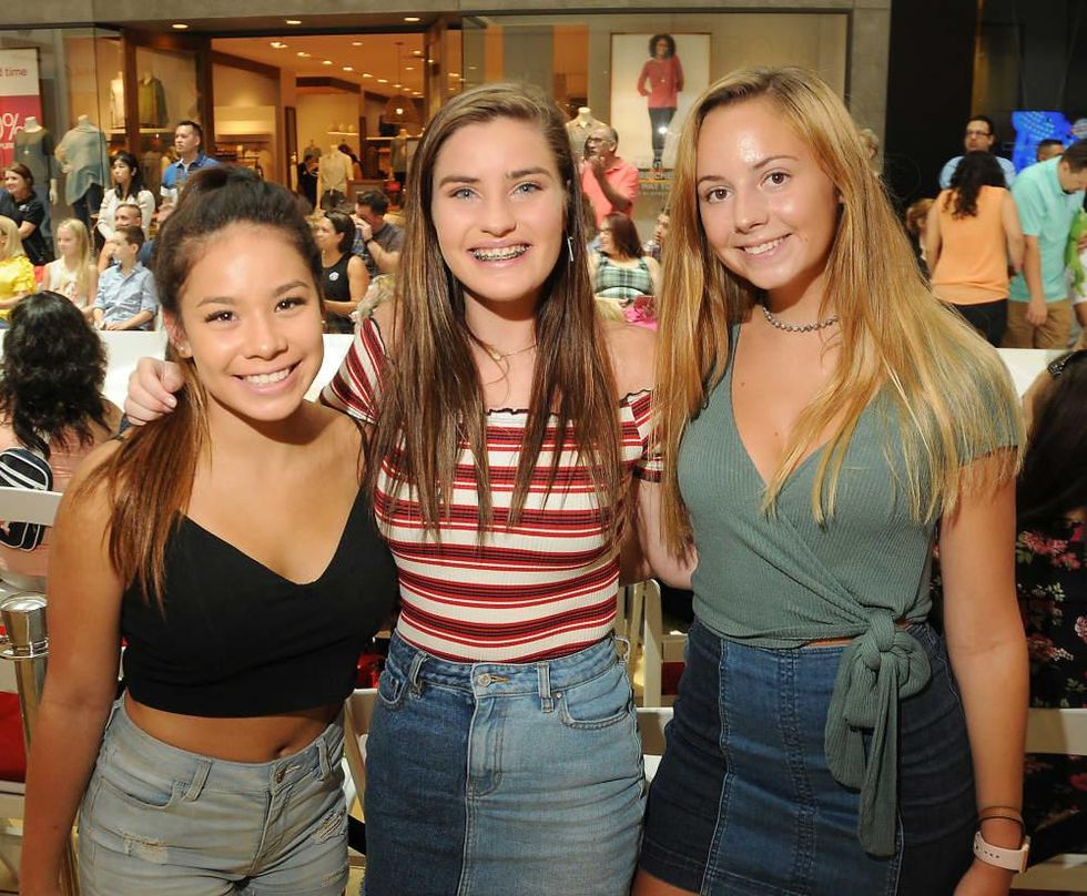 MD Anderson fashion show Priscilla Nieto, Emily Springer and Katelyn Schaffner at the M.D. Anderson Back to School Fashion