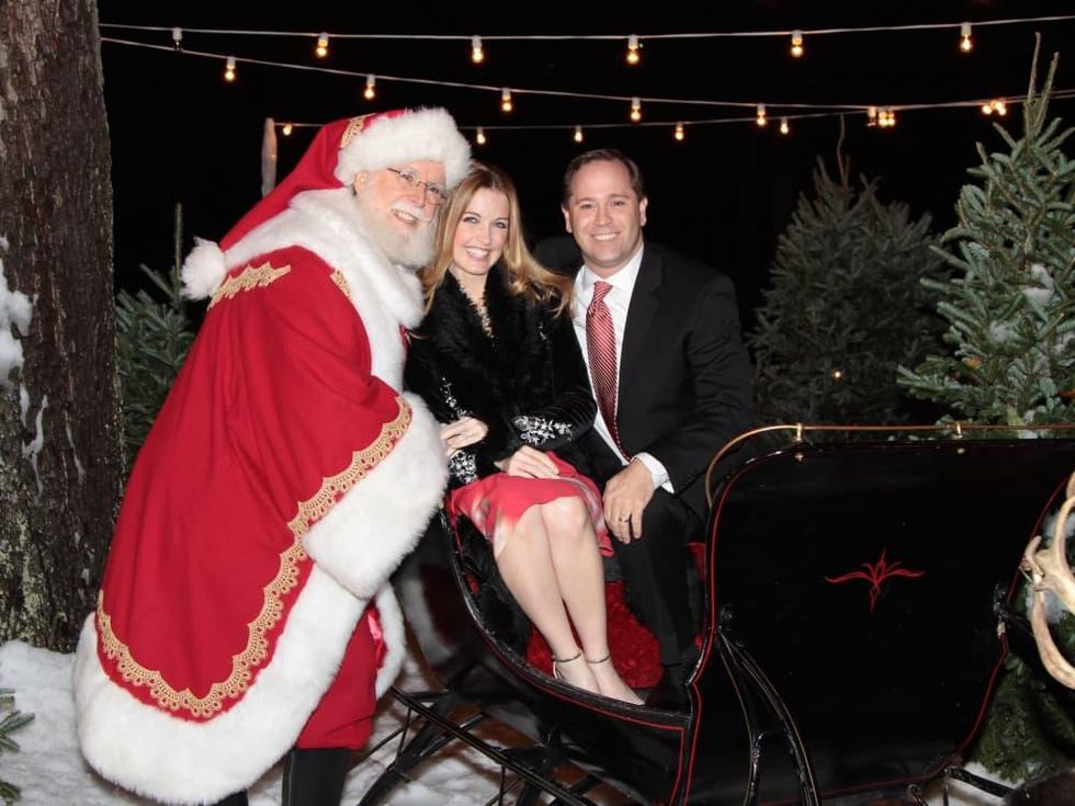 MD Anderson Santa's Elves party, Santa, Kristin Thrasher, David Thrasher