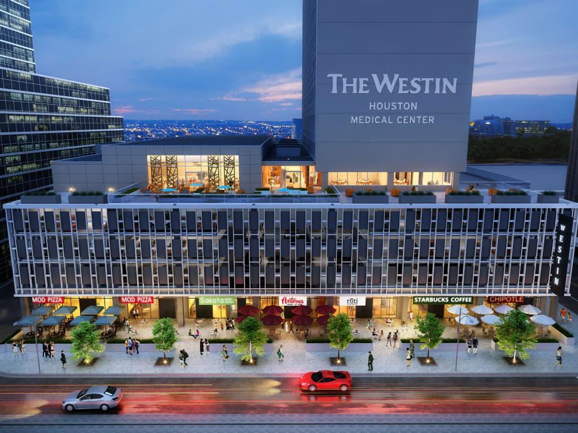 Medical Towers Westin Hotel rendering