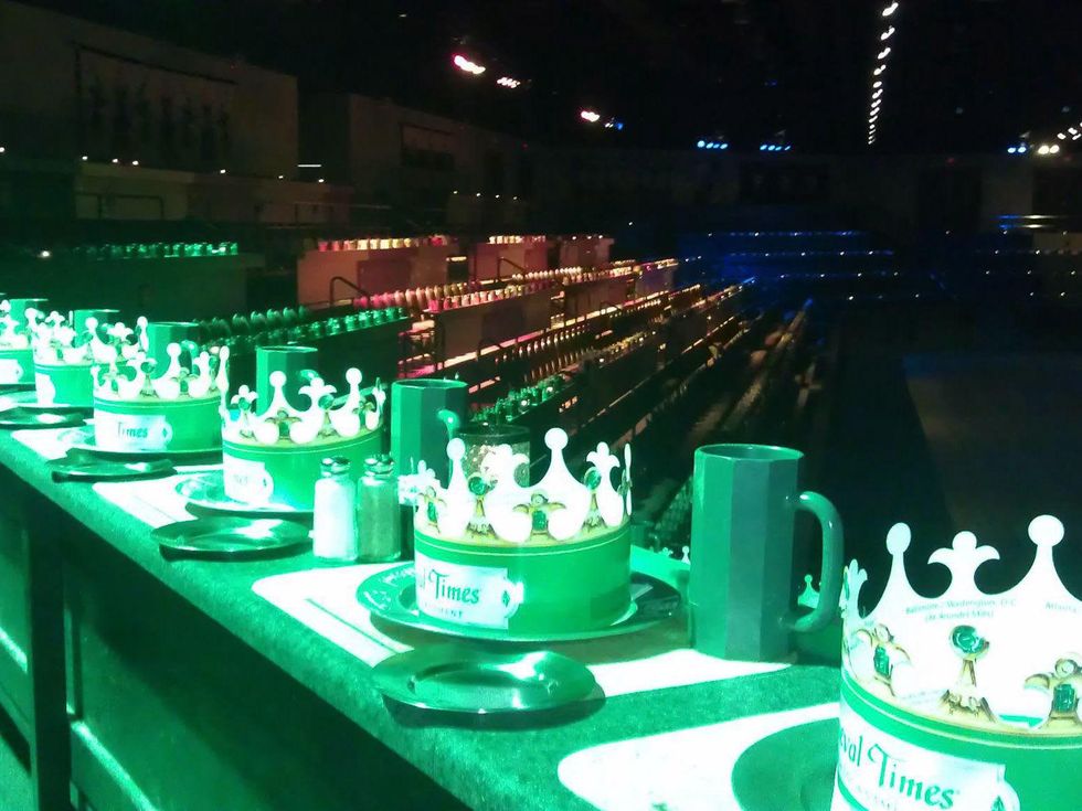 Medieval Times Dinner & Tournament place settings