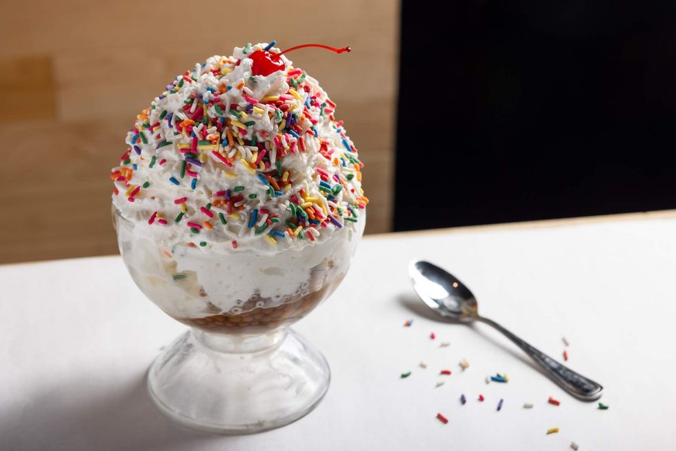 Medium Rare's hot fudge sundae