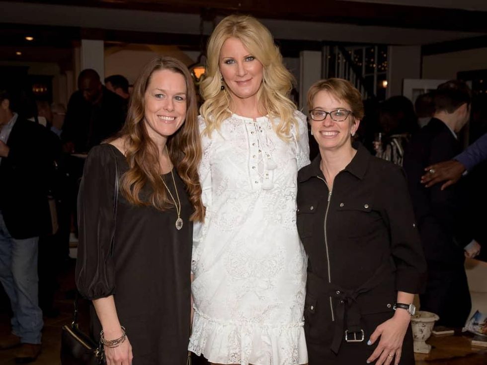 Meghan Courtney,Sandra Lee, Jennifer Dominiquini at Big Game Party