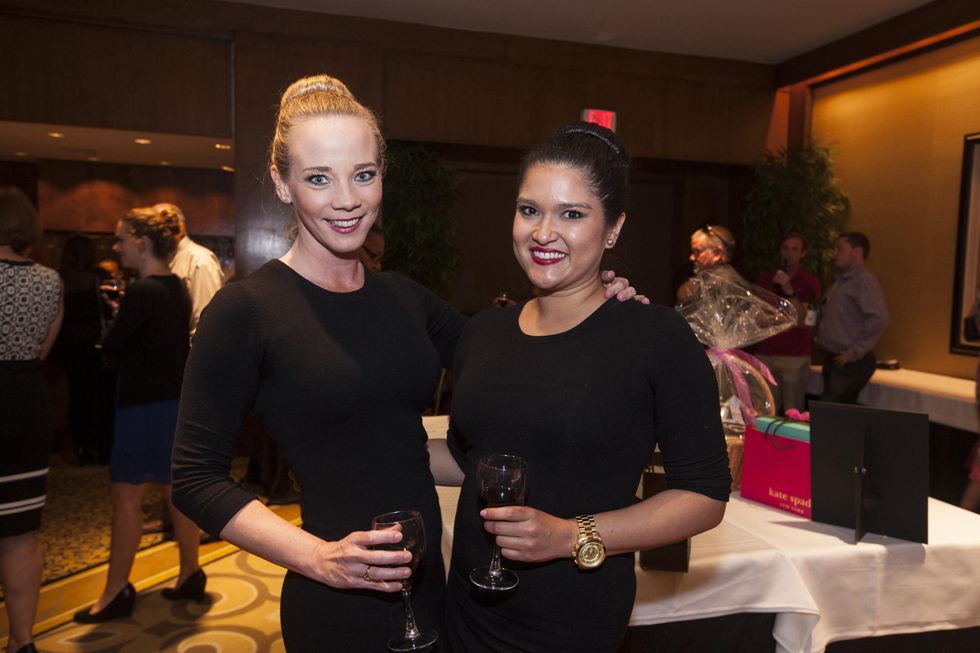 Melissa Ayers, left, and Yexenia Gilmet at the Eye Care for Kids benefit May 2014
