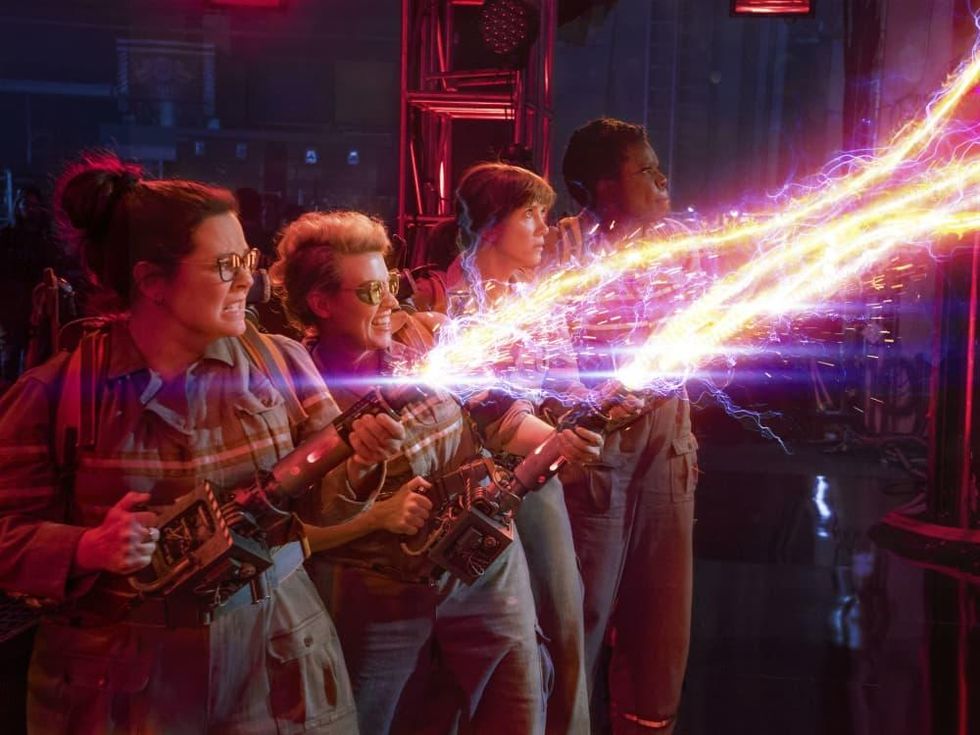 Melissa McCarthy, Kate McKinnon, Kristen Wiig, and Leslie Jones in Ghostbusters