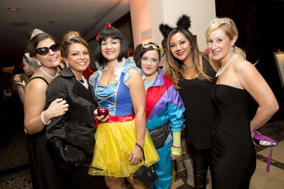 Melissa Smalling, from left, Charlotte Young, Kim Marszalek, Kelly Dees, Dao Carroll and Laura Schlameus at The Bash A Halloween Happening October 2014