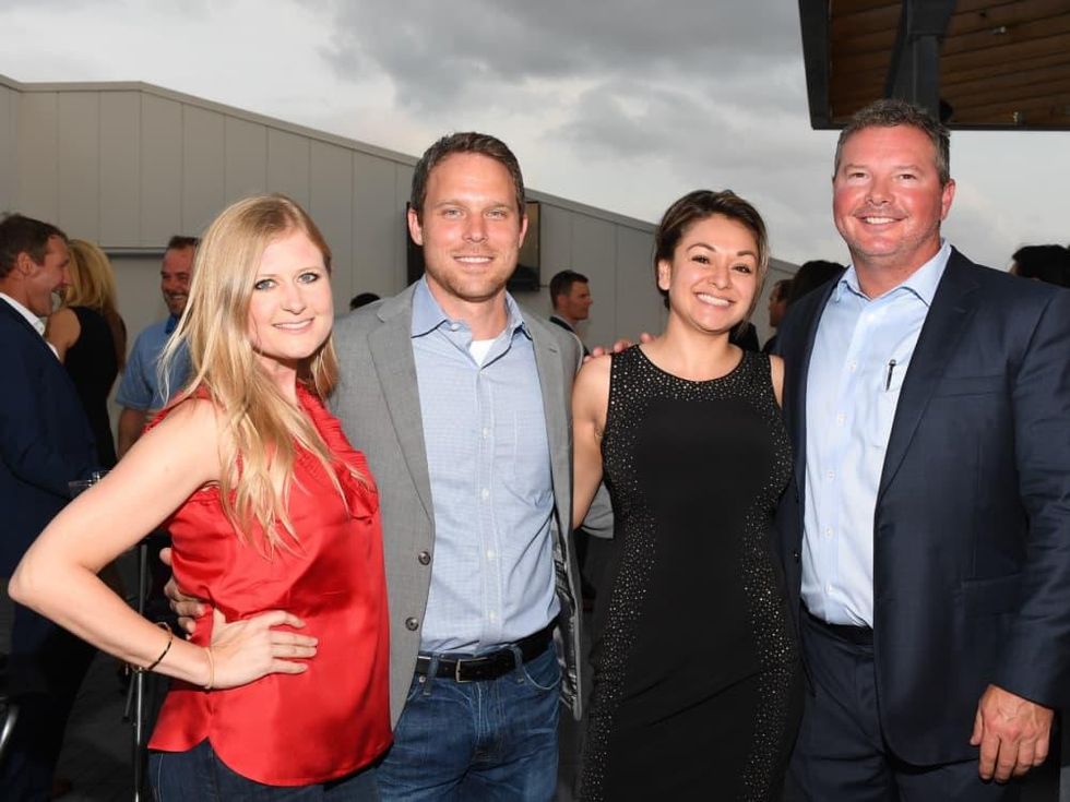 Mellisa Williams, Matt Murphy, Tina Mata, Mark Latham at Barbara Bush Foundation gala kickoff