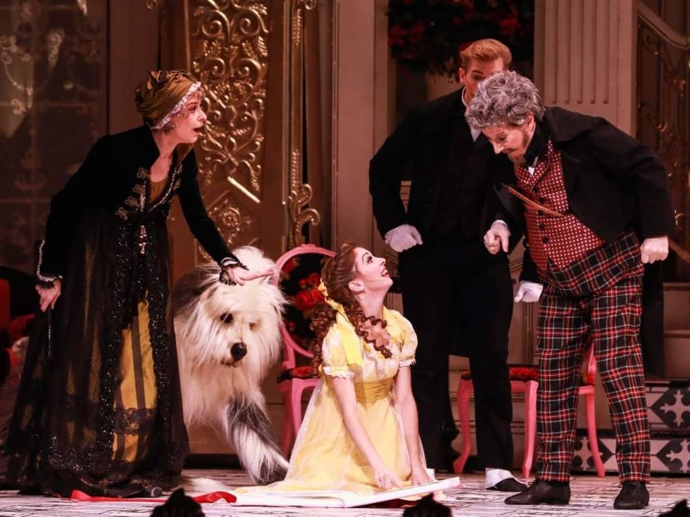 Melody Mennite as Clara and the cast of The Nutcracker Houston Ballet