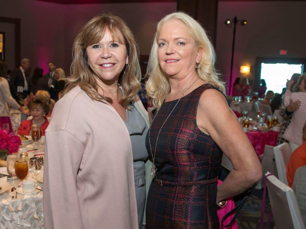 Memorial Hermann Hospital Razzle Dazzle lunch Cyndy Garza-Roberts, Chree Boydstun