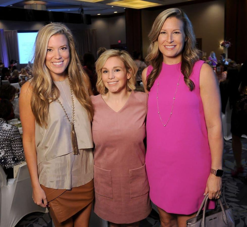 Memorial Hermann Razzle Dazzle luncheon, Holly Alvis, Stacy Johnson, Bethany Buchanan