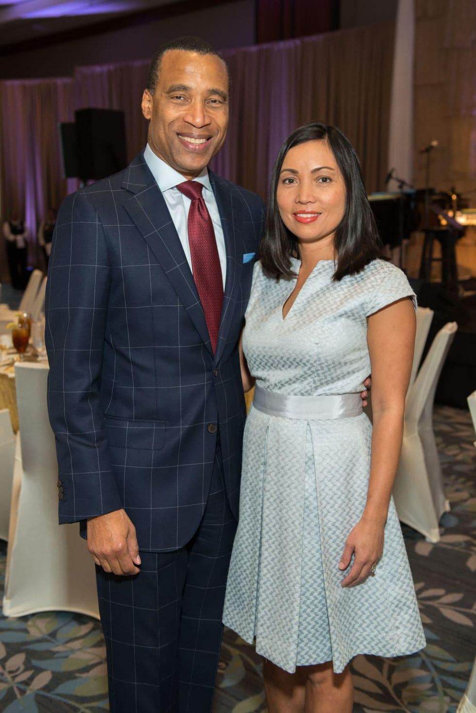 Memorial Hermann Razzle Dazzle luncheon, Len Cannon, Bernadette Verzosa