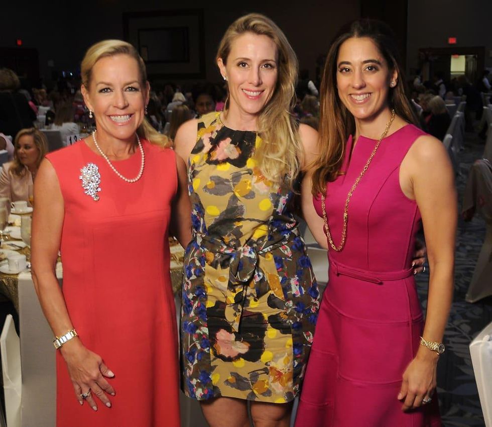 Memorial Hermann Razzle Dazzle luncheon, Rosemary Schatzman, Christie Sullivan, Kristina Sommerville