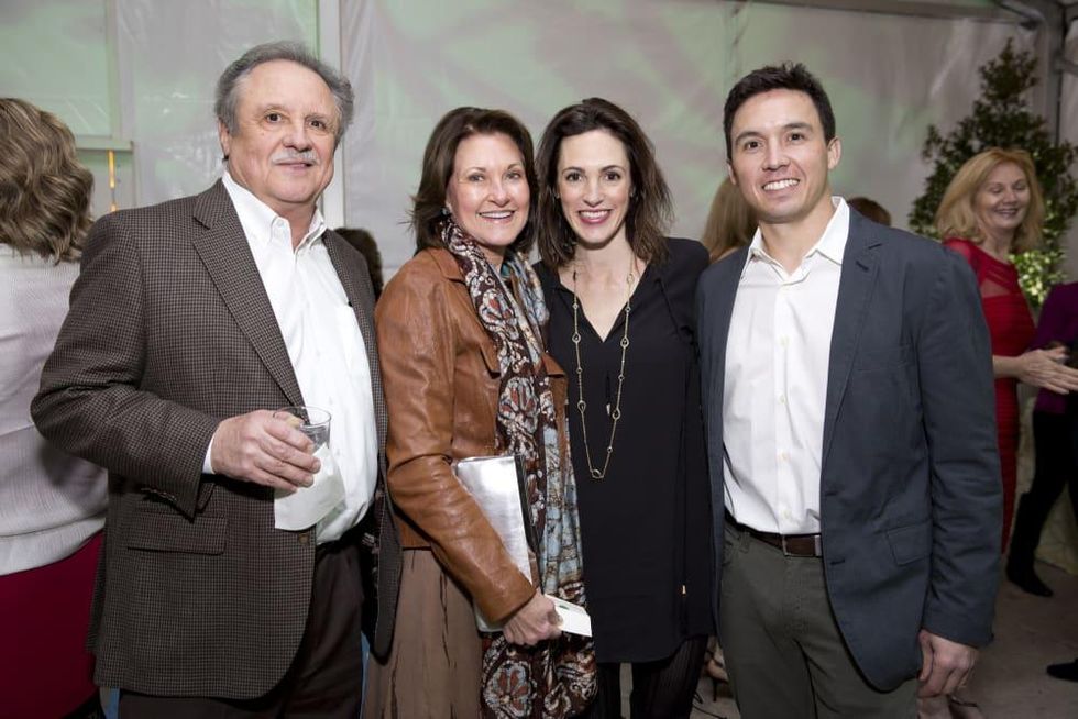 Memorial Park Conservacy Gala, Feb. 2016, Ben and Margaret Morris, Lindsay and Alex Mousoudakis