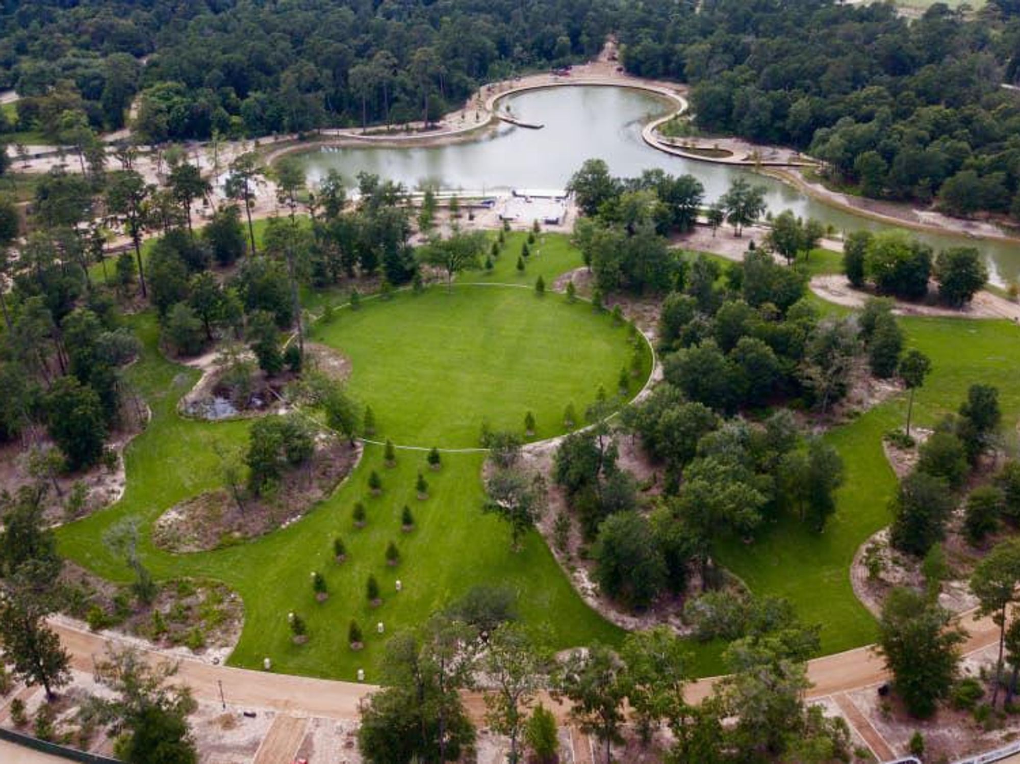 Memorial Park Eastern Glades aerial