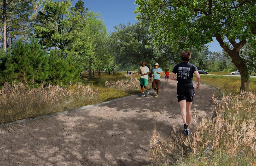 Memorial Park master plan March 2015 Rendering of SLT by Nelson Byrd Woltz