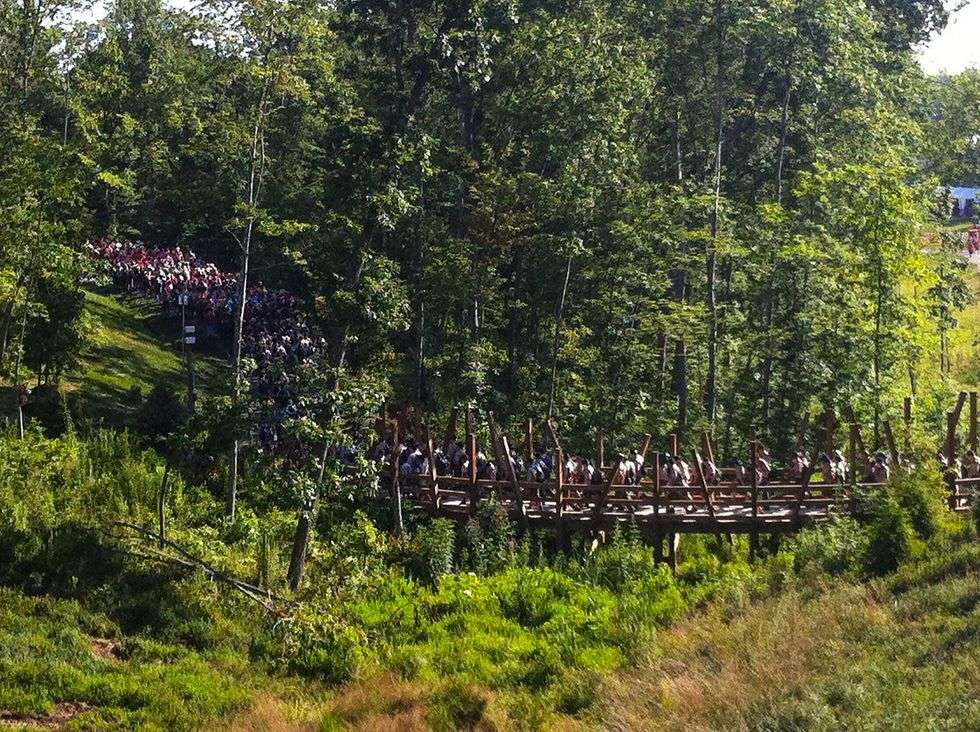 Memorial Park re-do October 2013 Boy Scouts of America Summit Bechtel National Scouting Reserve, New River Gorge in West Virginia
