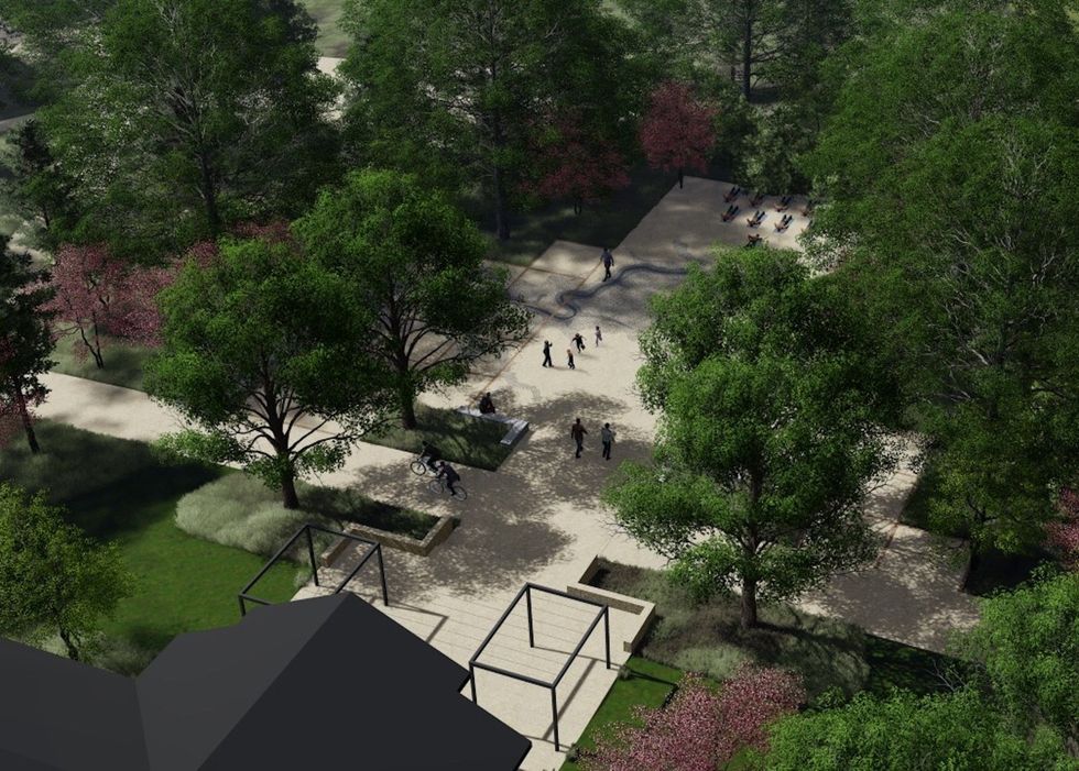 Memorial Park Running Complex Event Plaza