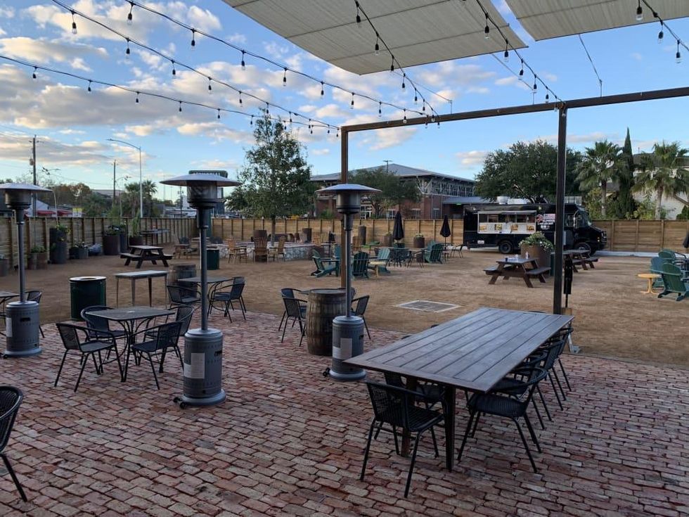 Memorial Trail Ice House backyard