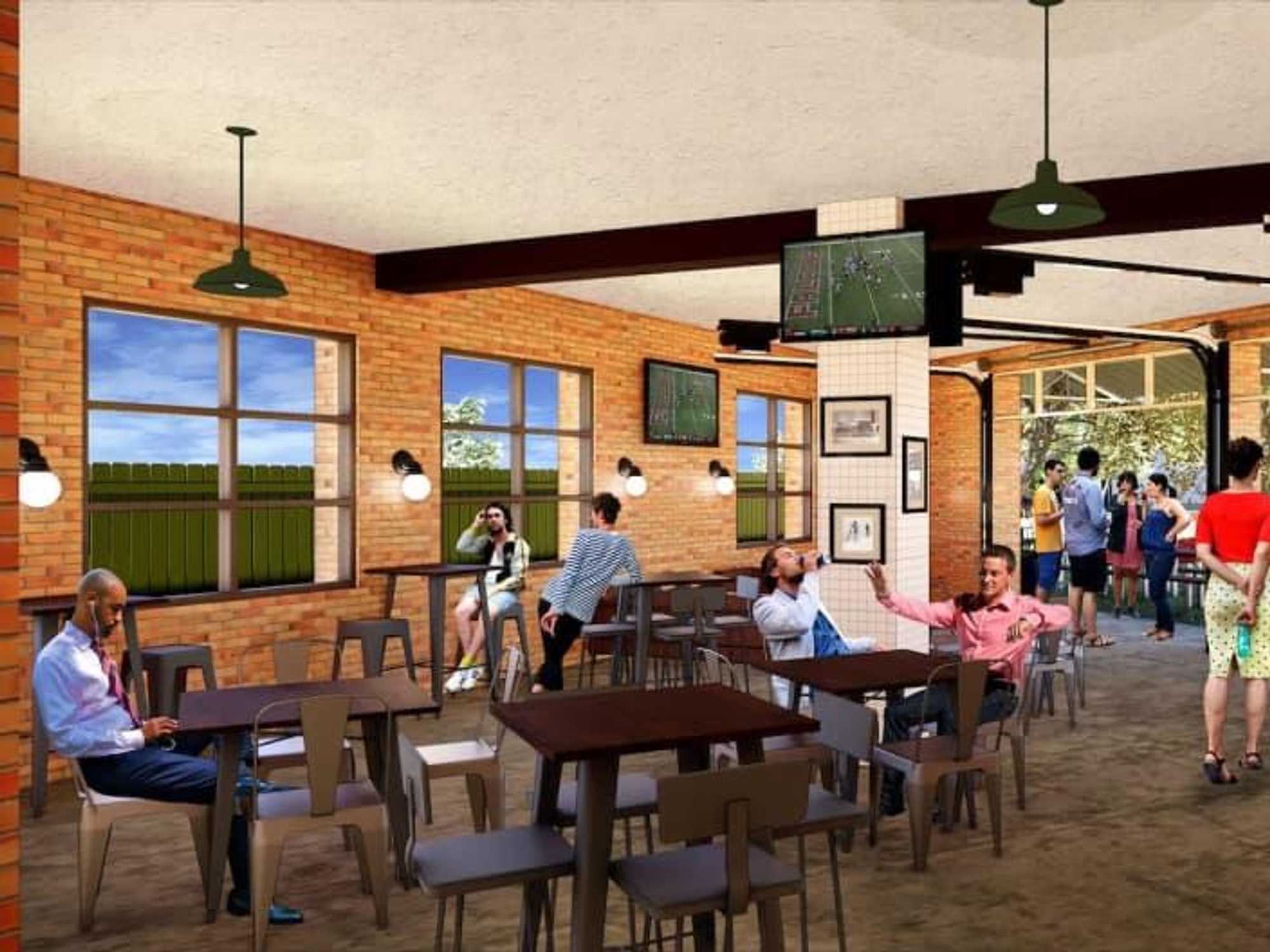 Memorial Trail Ice House rendering interior
