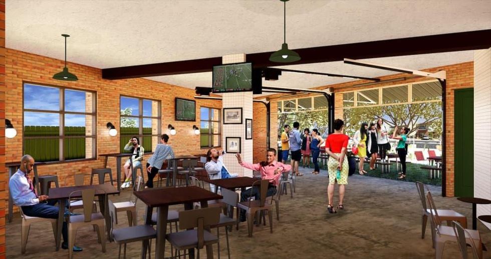 Memorial Trail Ice House rendering interior