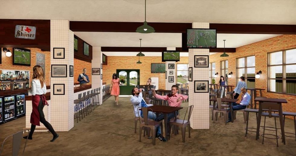 Memorial Trail Ice House rendering interior